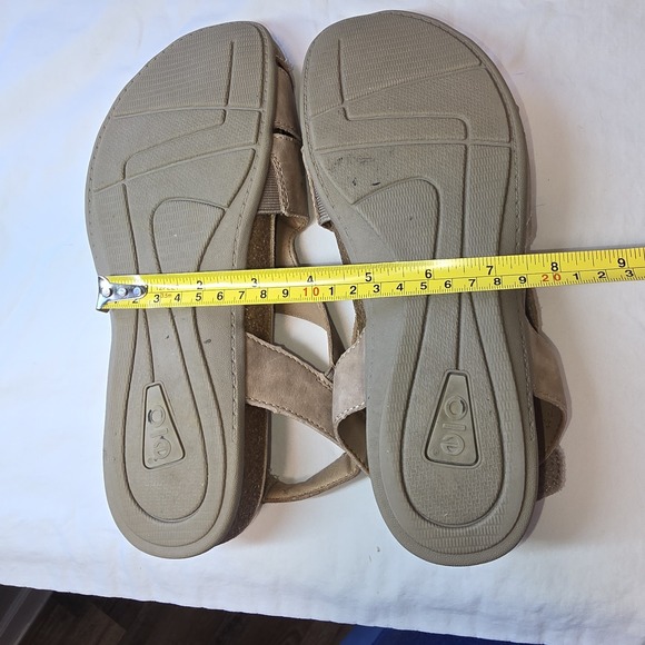 Earth Origins‎ Options Sandals Comfort Slingback Taupe Cutout Casual Shoes - Picture 16 of 16